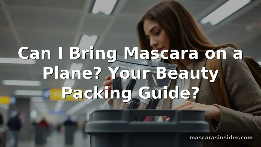 can i bring mascara on a plane