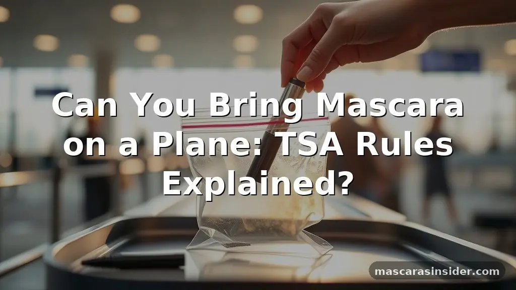 can you bring mascara on a plane