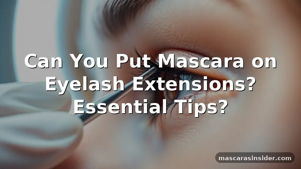 can you put mascara on eyelash extensions