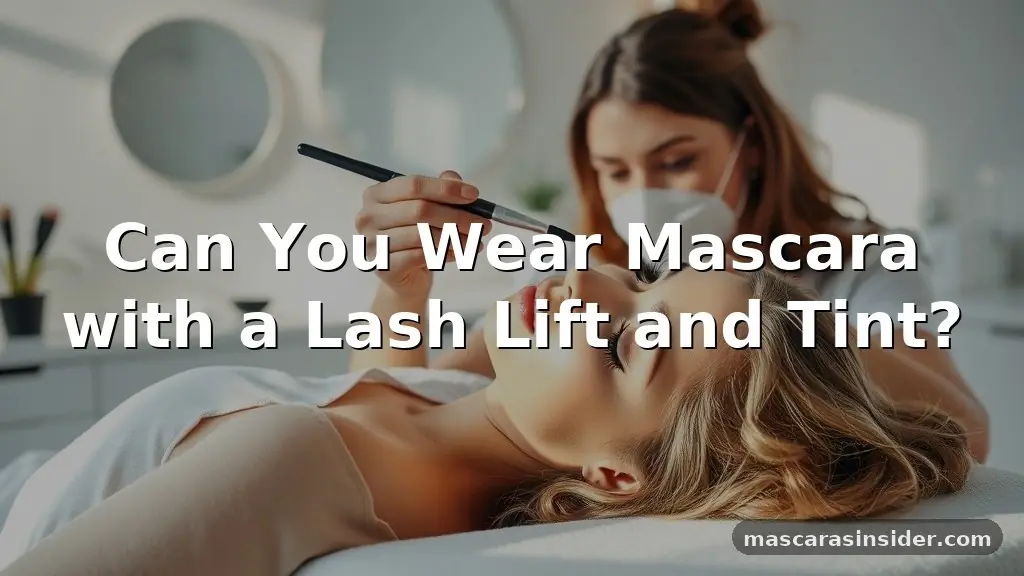 can you wear mascara with a lash lift and tint