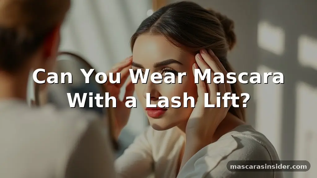 can you wear mascara with a lash lift