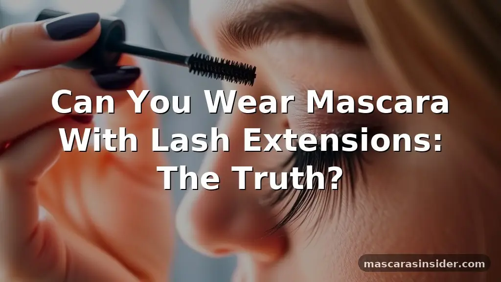 can you wear mascara with lash extensions