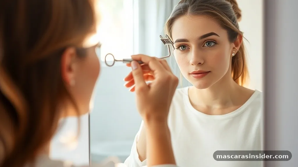 do you curl lashes before or after mascara
