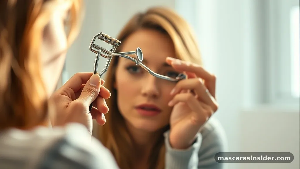 do you curl your lashes before or after mascara