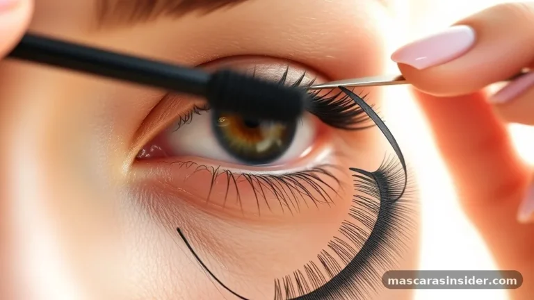 do you put mascara on before or after fake lashes