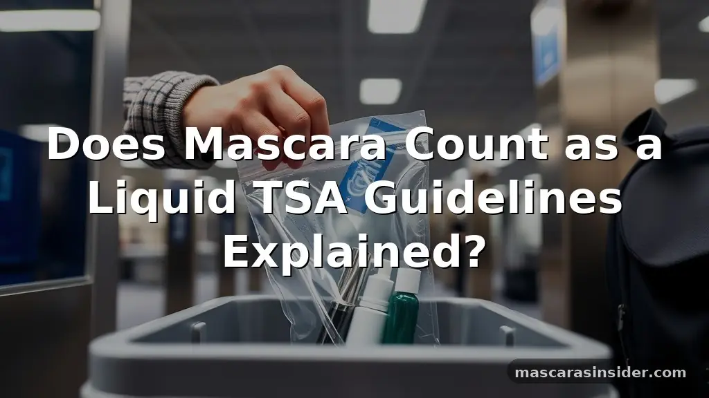does mascara count as a liquid tsa