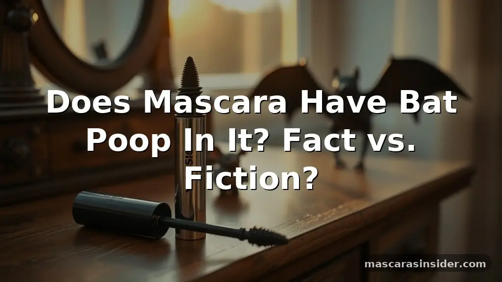does mascara have bat poop in it