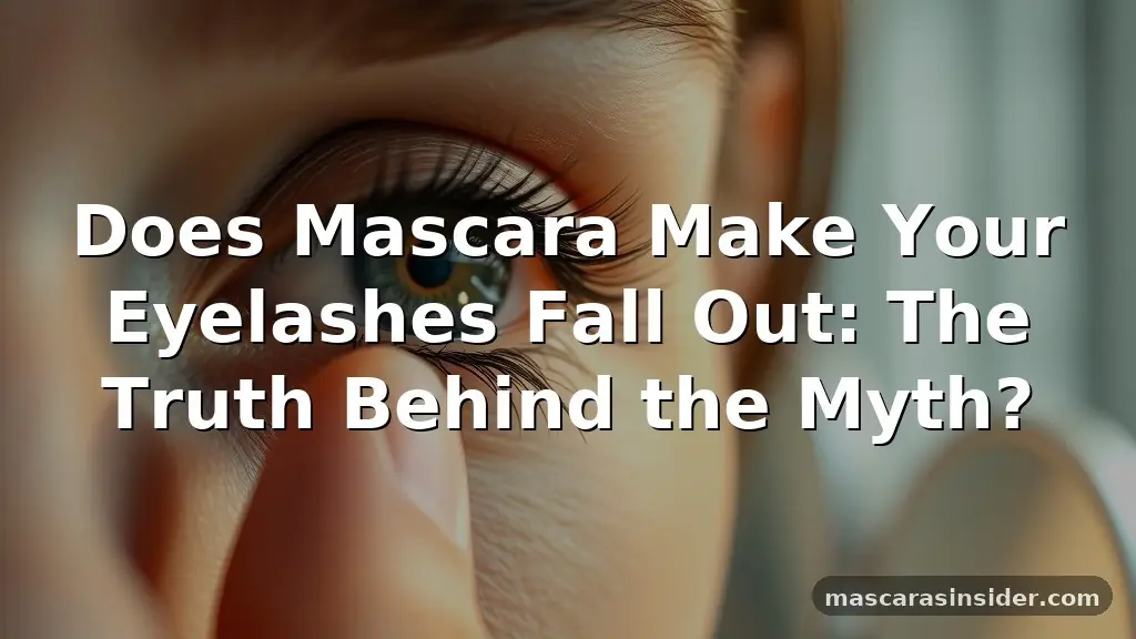 does mascara make your eyelashes fall out