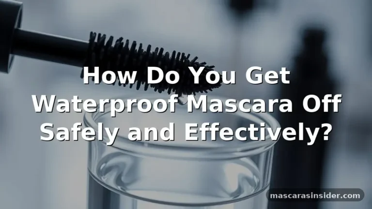 how do you get waterproof mascara off