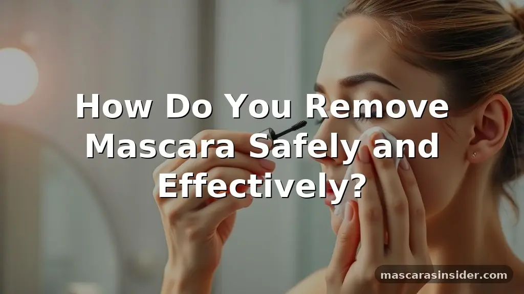 how do you remove mascara