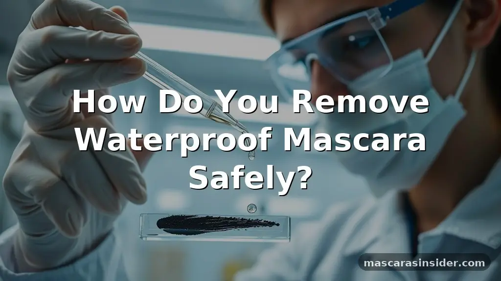 how do you remove waterproof mascara