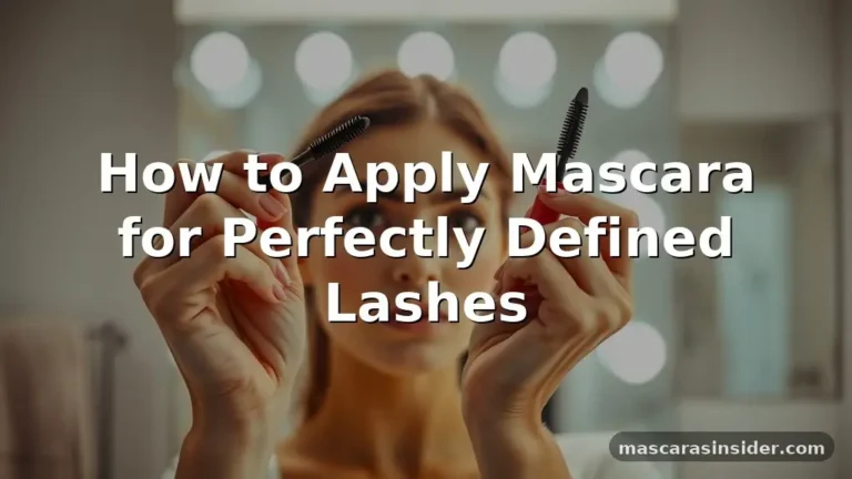 how to apply mascara