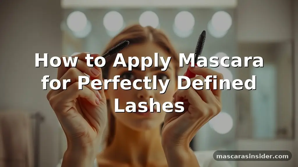 how to apply mascara