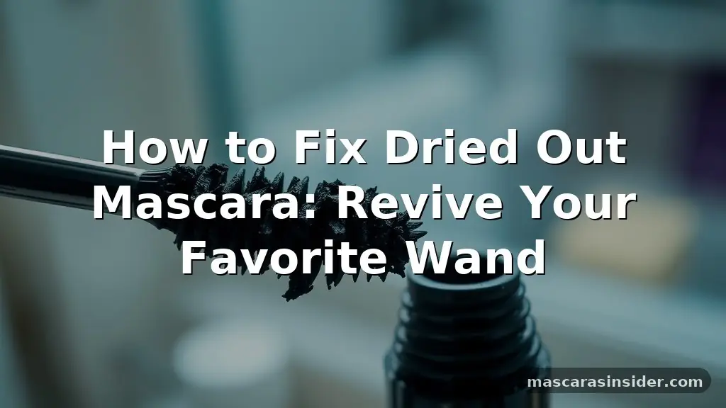 how to fix dried out mascara