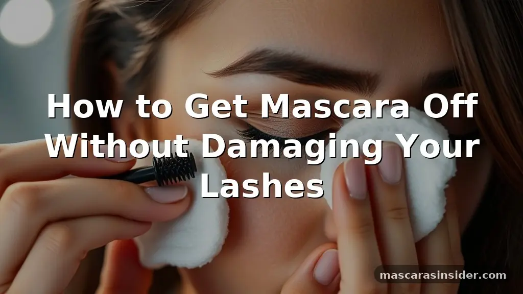 how to get mascara off