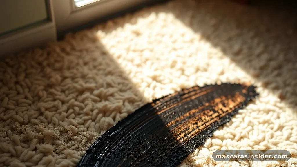 how to get mascara out of carpet