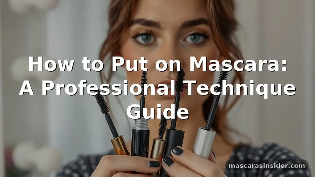how to put on mascara