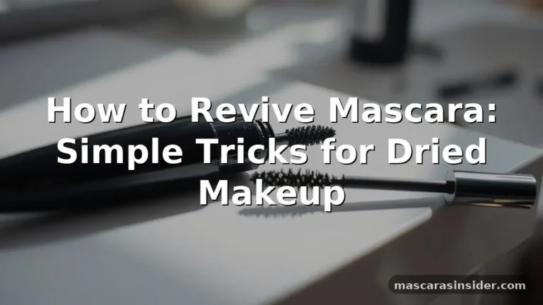 how to revive mascara