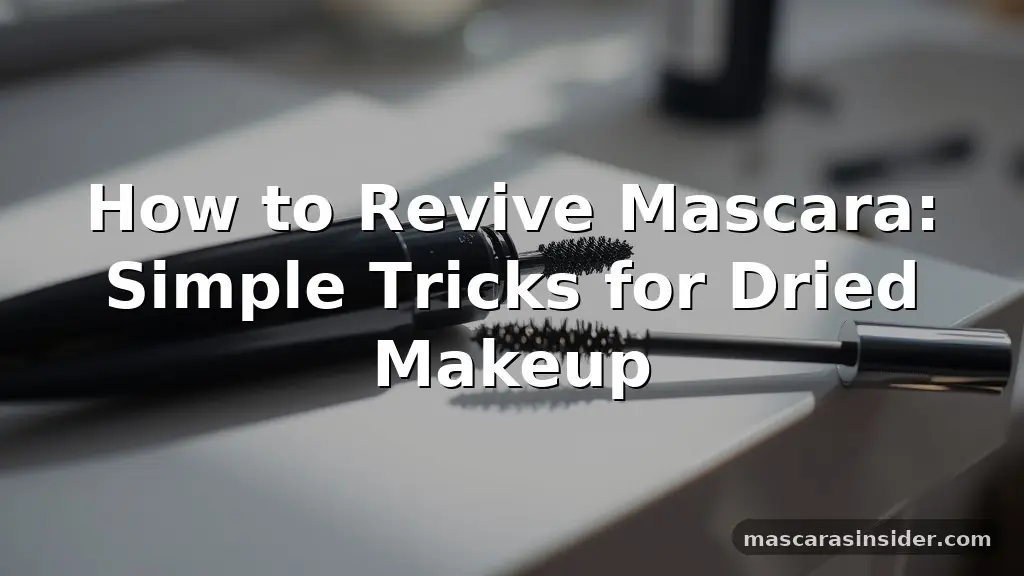 how to revive mascara