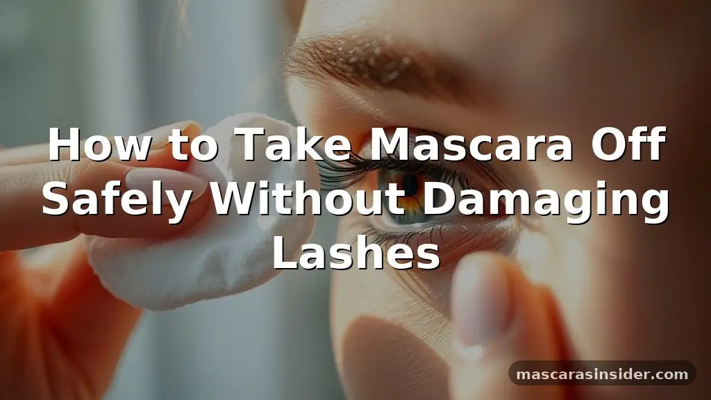 how to take mascara off