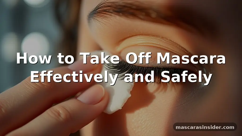 how to take off mascara
