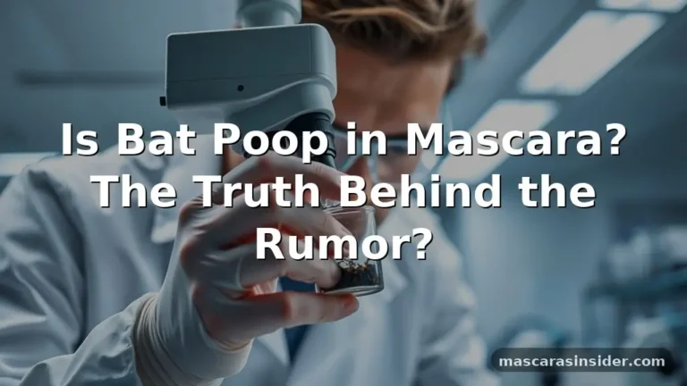is bat poop in mascara