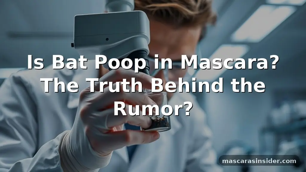 is bat poop in mascara