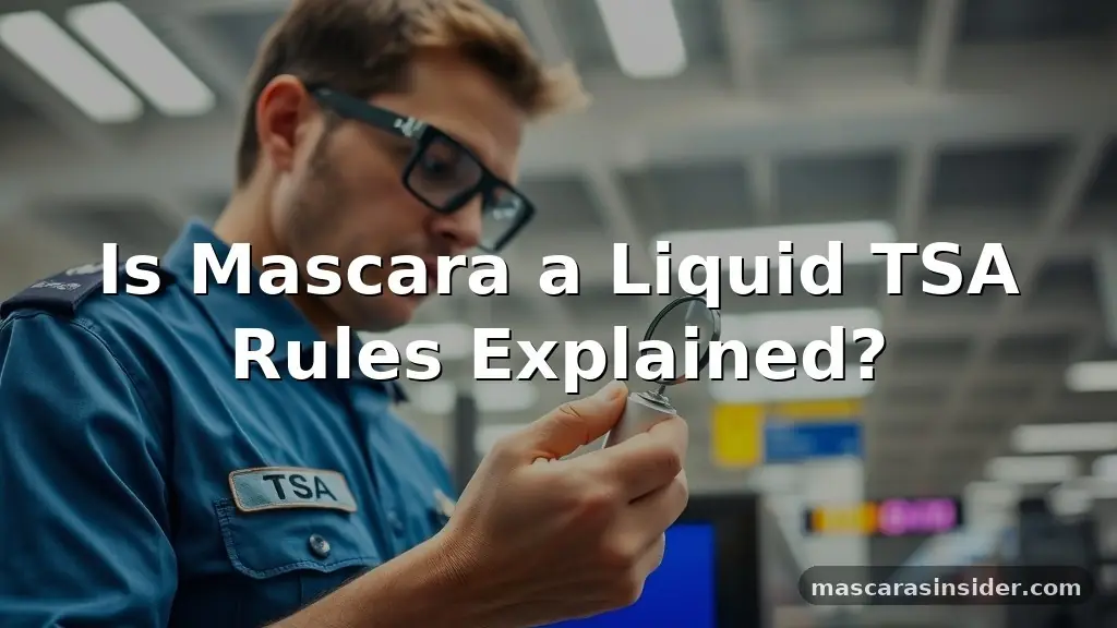 is mascara a liquid tsa
