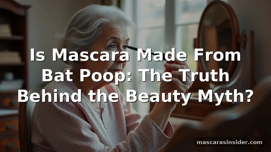 is mascara made from bat poop