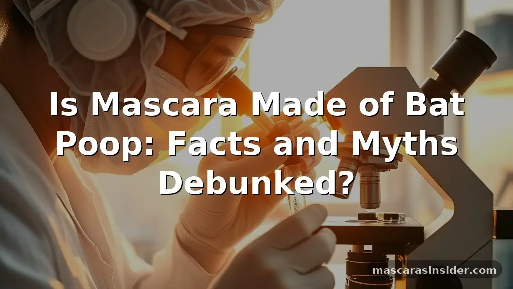 is mascara made of bat poop