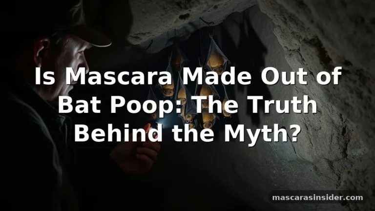 is mascara made out of bat poop
