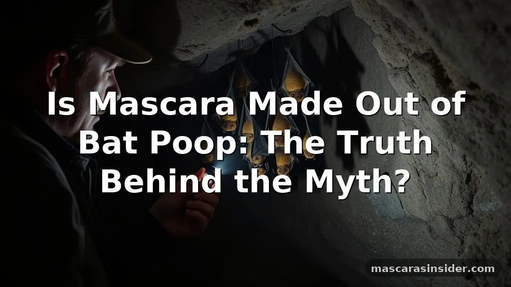 is mascara made out of bat poop
