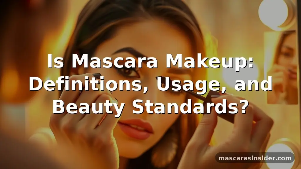 is mascara makeup