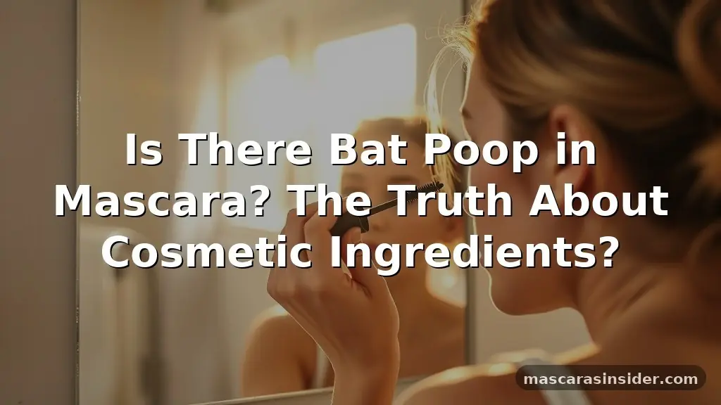 is there bat poop in mascara