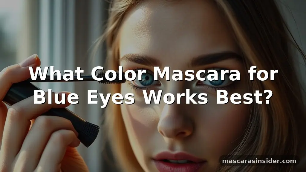 what color mascara for blue eyes