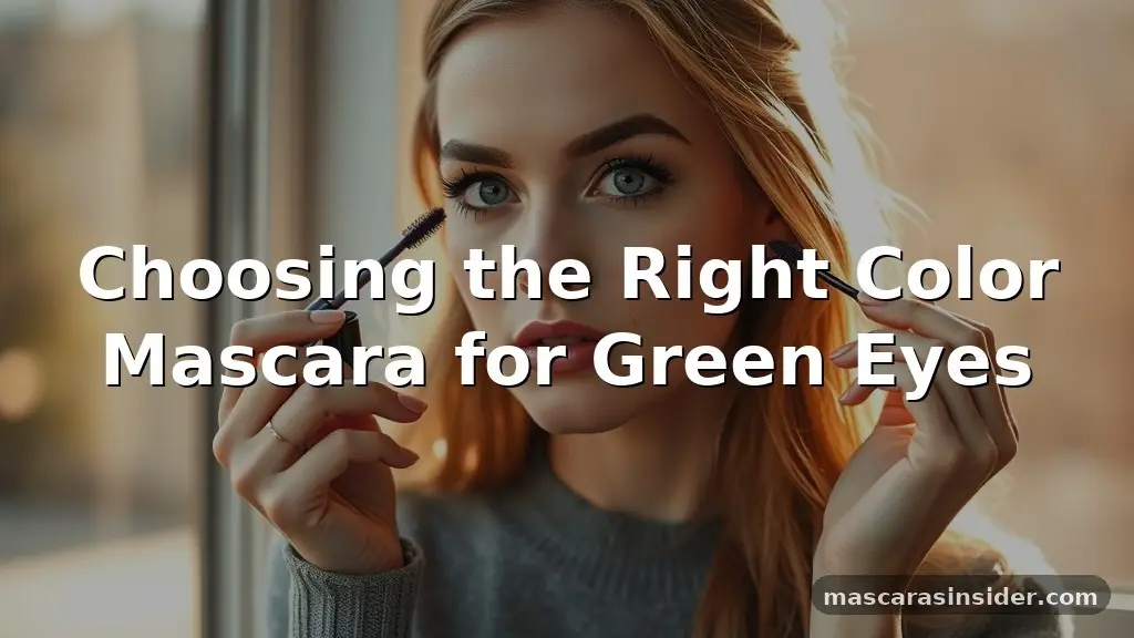 what color mascara for green eyes