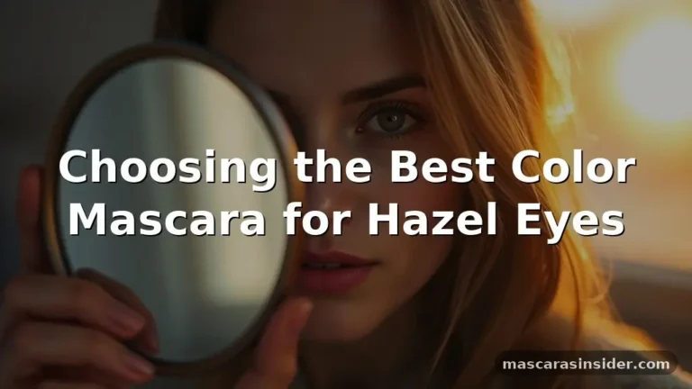 what color mascara for hazel eyes
