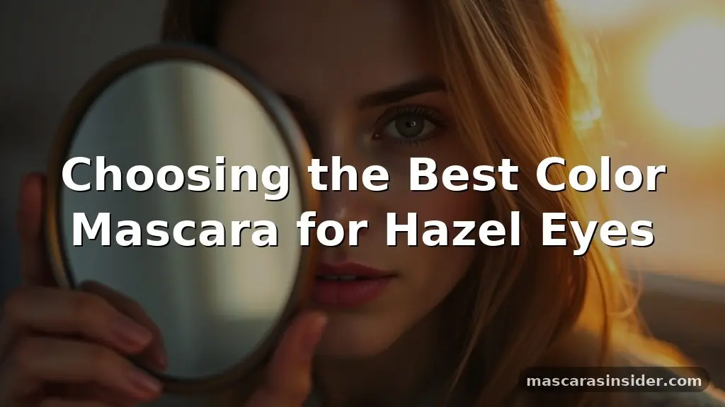 what color mascara for hazel eyes