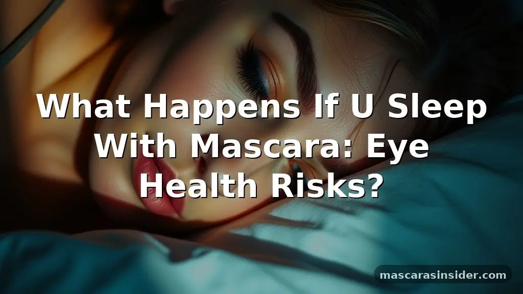 what happens if u sleep with mascara
