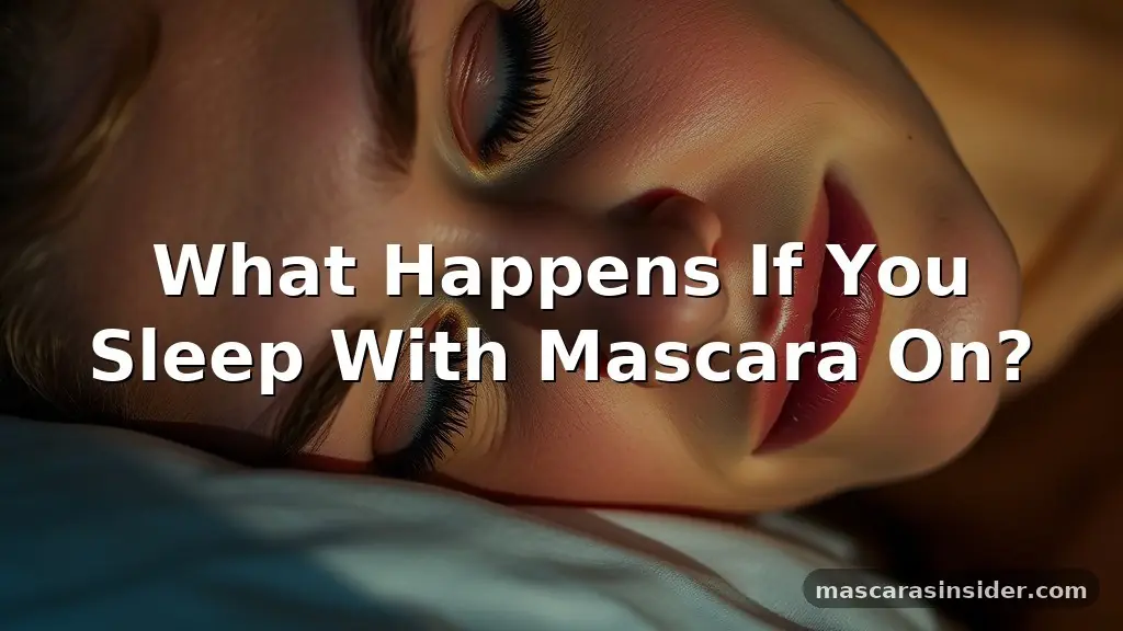 what happens if you sleep with mascara on