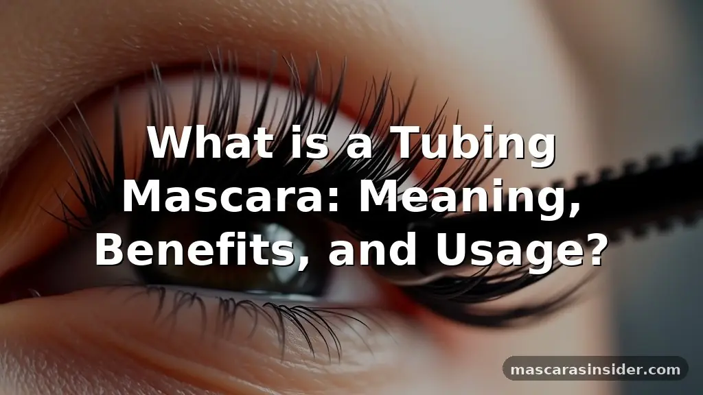 what is a tubing mascara
