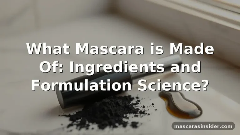 what is mascara made of