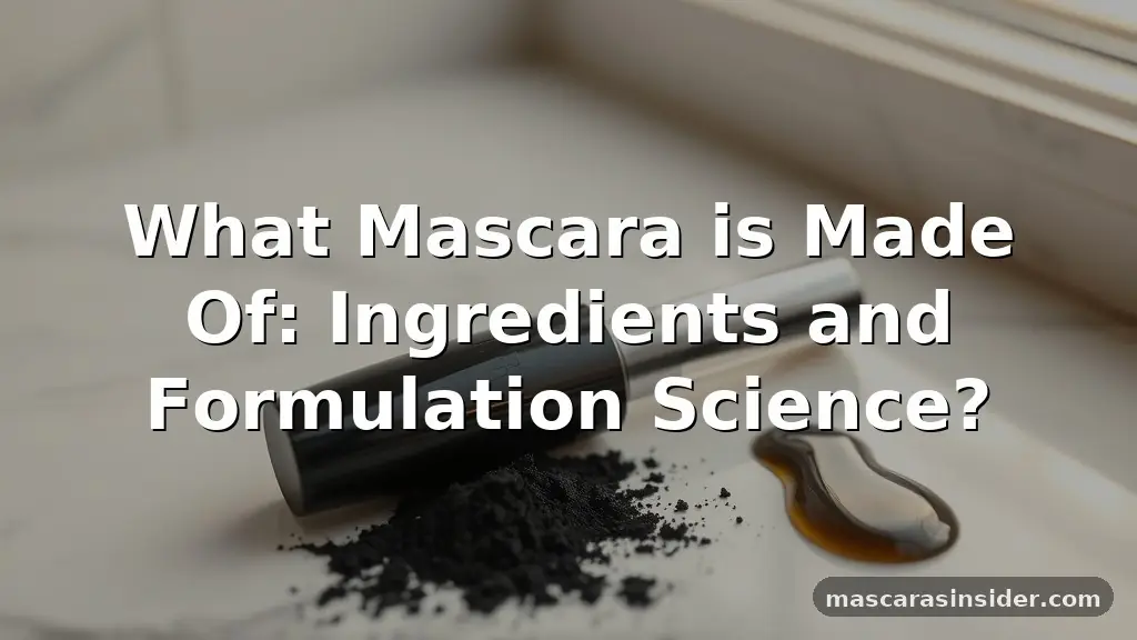 what is mascara made of