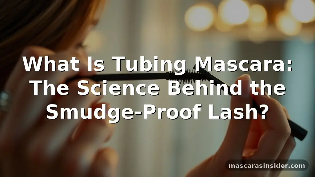what is tubing mascara