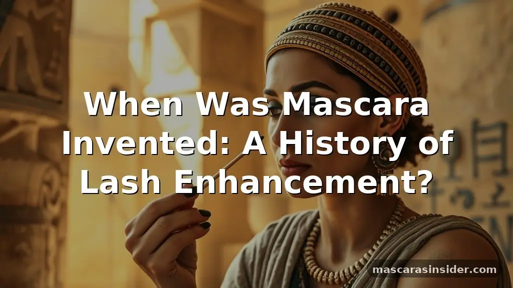 when was mascara invented