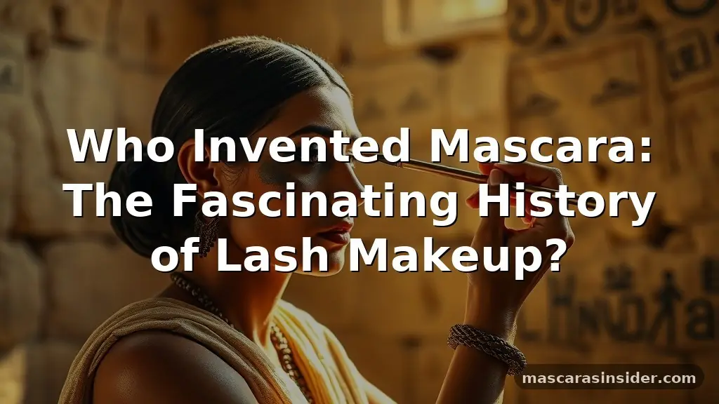 who invented mascara
