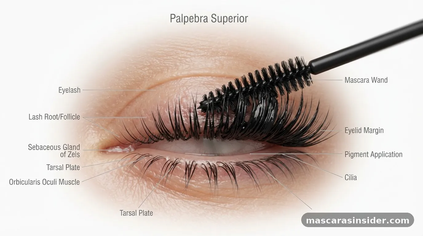Anatomy of Lash Placement and Product Distribution - where does mascara go