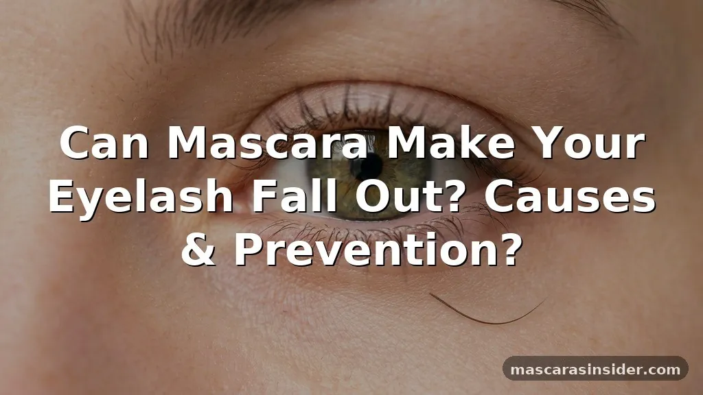 can mascara make your eyelashes fall out