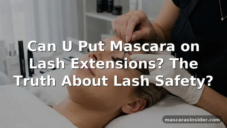 can u put mascara on lash extensions