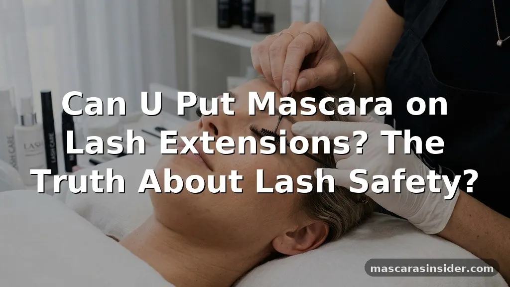 can u put mascara on lash extensions
